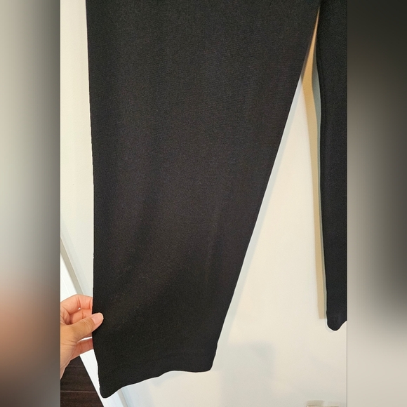 Exclusively Misook Size Medium Black Super High Rise Pull-On Career Dress Pants - Picture 3 of 7